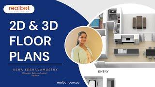2D, 3D Floor plans for Real Estate Agencies & Agents by Realbot