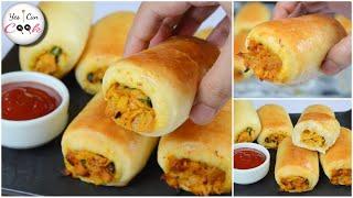 This is the most delicious bread  Bakery Style Chicken Stuffed Bread by (YES I CAN COOK)