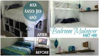 DIY IKEA PLATFORM BED made from Kallax/Expedit bookcase!  | Chelsea Mason