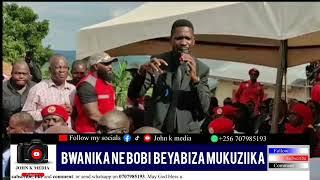 Bobi wine ne Abedi bwanika berangide ebisongovu kunsonga za Mpuuga Mu kuziika E Masaka.