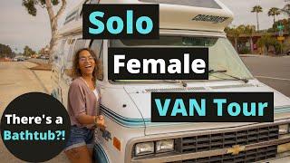 VAN TOUR | SOLO FEMALE VAN LIFE | Saving $12,000 a YEAR LIVING FULL TIME in Chevy Coachman VAN