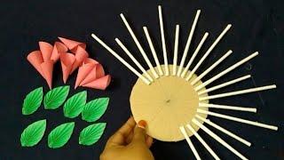 Unique And Beautiful Paper Flower Wall Hanging  / Easy Room Decor / Paper Flower For Home Decoration