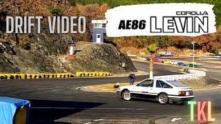 Toyota Levin AE86 drift videoドリフト / 徳島カートランド TKL