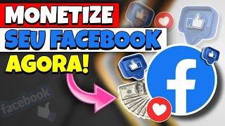 Como MONETIZAR o FACEBOOK pelo celular para GANHAR DINHEIRO com vídeos!