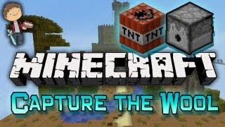 Minecraft: Capture the Wool w/Mitch & Friends - Game 1! TNT TRAP!