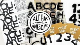 Alphas Are Awesome | Playing With Stamp Set 23