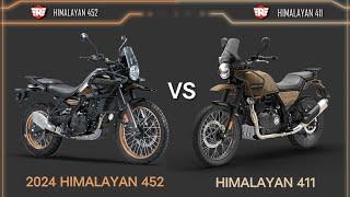 Royal enfield Himalayan 452 VS Himalayan 411 | Compare | Mileage | Top Speed | Price | Bike Informer