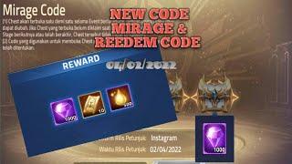 NEW CODE MIRAGE FROM INSTAGRAM & NEW REEDEM CODE 04-02-2022