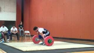 Jose Carranza - Texas State Championship 2012 - 2nd Clean and Jerk 132k