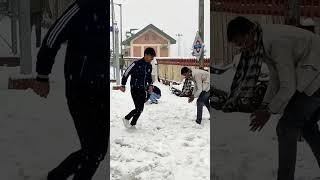 #Kashmir snow fall # train