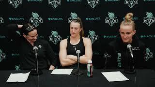 NY Liberty vs Mystics Post-Game W Sabrina Ionescu, Leonie Fiebich, Coach Sandy Brondello | 5-30-25