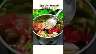 EGG+ SOYABIN RECIPE SHORT || SOYABIN RECIPE || #villagecooking#shorts #cooking#kitchen#viralshorts