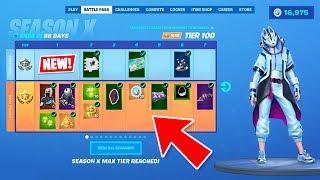 *NEW* SEASON 10 BATTLE PASS SKINS and NEW MAP LIVE GAMEPLAY! (Fortnite Season X New Update)