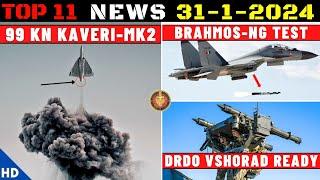 Indian Defence Updates : 99 Kn Kaveri Mark2,Brahmos-NG Test,VSHORAD Army Trial,Exercise Devil Strike