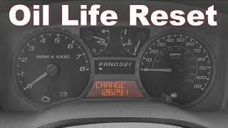 Chevy Colorado & GMC Canyon Oil Life Reset 2004-2015