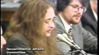 Hackers Testifying at the United States Senate, May 19, 1998 (L0pht Heavy Industries)