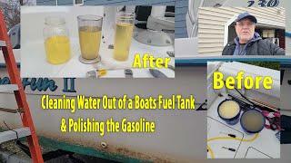 Get water out of a fule tank