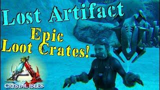 So Many Loot Crates! - Artifact of the Lost - Ep12 - Crystal Isles - Ark Survival Evolved