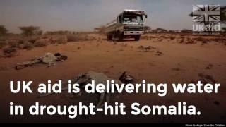 UK aid is delivering water in drought-hit Somalia