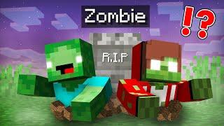 How JJ and Mikey Became ZOMBIE and Out of Their GRAVES ? - Minecraft (Maizen)