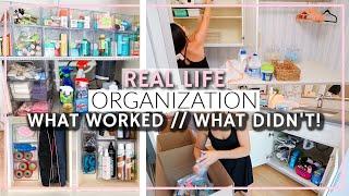 UN ORGANIZE WITH ME! WHAT WORKS + WHAT DOESN'T! REAL LIFE ORGANIZATION | Alexandra Beuter