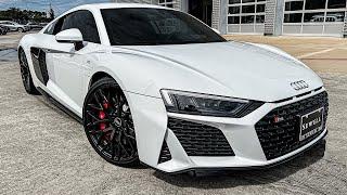 2021 Audi R8 V10 Coupe in Ibis White Walkaround Review + Exhaust Sound