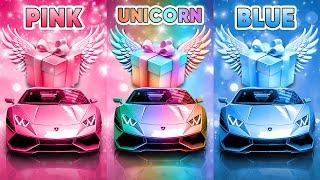 Choose Your Gift...! Pink, Unicorn or Blue  How Lucky Are You? 