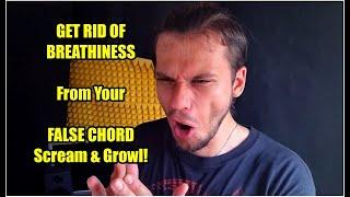 How To Fix Breathy False Chord Growl And Scream #vocaltutorial #falsechord