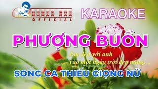  Karaoke PHƯỢNG BUỒN Thiếu Giọng Nữ  | Song Ca Với Trình Lâm | Nhạc sống Full HD. Beat hay!!!