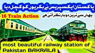 پاکستان کا واحد ریلوے اسٹیشن جہاں سے ٹرین دو بار نظر اتی ہےRAIL FANNING AT BAKRALA RAILWAY STATION