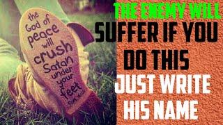 Just write the enemy's name under your shoe and see then die#enemy,#usa,#spiritual