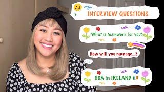 HEALTHCARE ASSISTANT INTERVIEW QUESTIONS in IRELAND by Just Me Elah