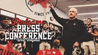 Texas Tech Football vs. WVU: Postgame Press Conference | Nov. 30, 2024