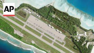 Satellite images show at least six stealth B-2 bombers stationed at Diego Garcia