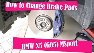 How to change brake pads on BMW X5 G05 MSport