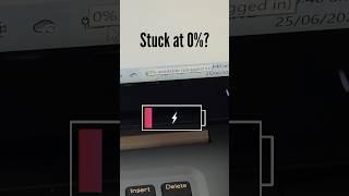 Laptop battery not charging | Stuck at 0%