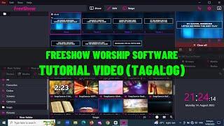 FreeShow Worship Software Tutorial (Tagalog) | How To Use FreeShow
