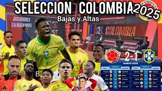 Nómina Titular seleccion Colombia vs Brasil por las eliminatorias al mundial 2026