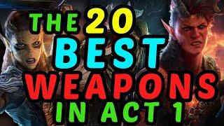 The 20 BEST WEAPONS in Act 1 - Baldur's Gate 3 Honour Mode Guide