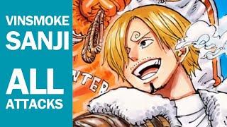 ONE PIECE | VINSMOKE SANJI ALL ATTACKS | BLACK LEG STYLE / DIABLE JAMBE / IFRIT JAMBE