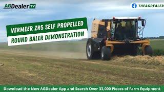 Vermeer ZR5 Self Propelled Round Baler Demonstration - AGDealerTV