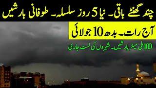 Next 07 Days Weather Report|Heavy Monsoon Rains| All Cities Name| Pakistan Weather Update,10-15 July