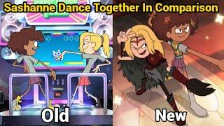 Sashanne Dance Together In Comparison, Old vs New | Amphibia (S1 EP20 & S3 EP16B)