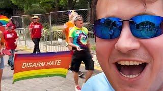 Alex Stein Crashes Dallas Pride Parade!