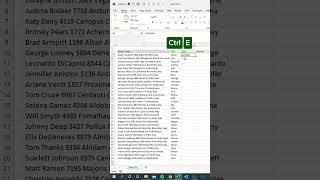 Ctrl E in Excel‼️ #excel