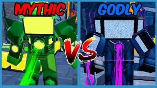 MYTHIC VS GODLY In Toilet Tower Defense