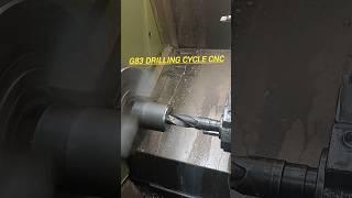 #G83 code cycle cnc pe drilling #cnc #cncmachine #video #cncmanufacturing #shortvideo #shorts