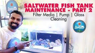 Marine Aquarium Maintenance || Saltwater Fish Tank Cleaning -  PART 2