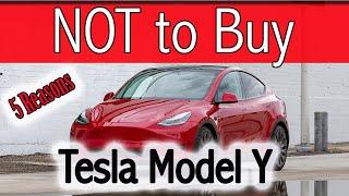 5 Reasons NOT to buy a Tesla Model Y in 2021 - Watch this before buying