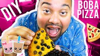 DIY BOBA PIZZA!! Recipe & Taste Test (Vegan Option Too!)